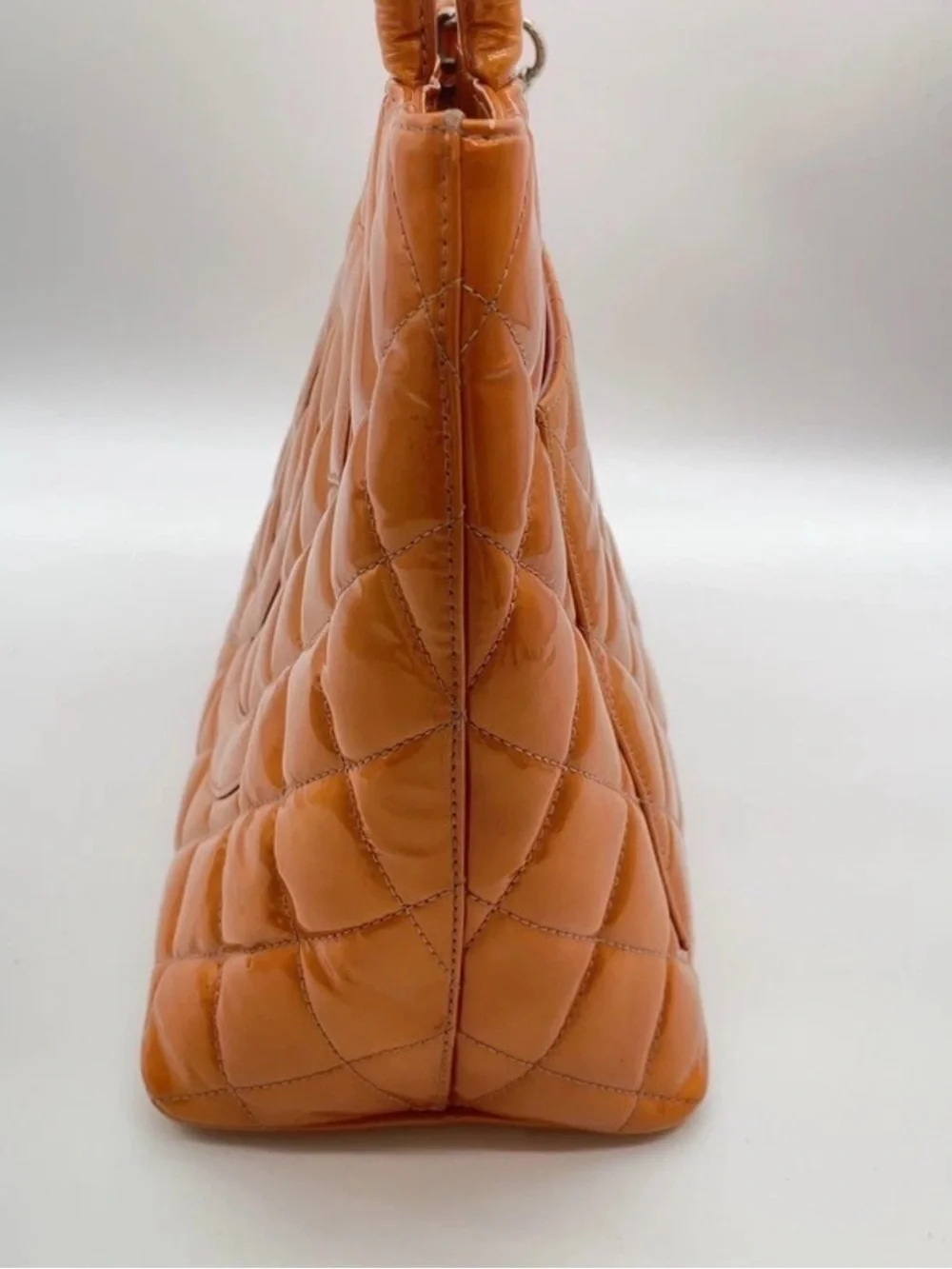 Chanel Quilted Patent Leather Tote